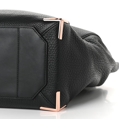 Alexander Wang Pebbled Calfskin Prisma Skeletal Backpack Black Rose Gold Hardware 7 of 7