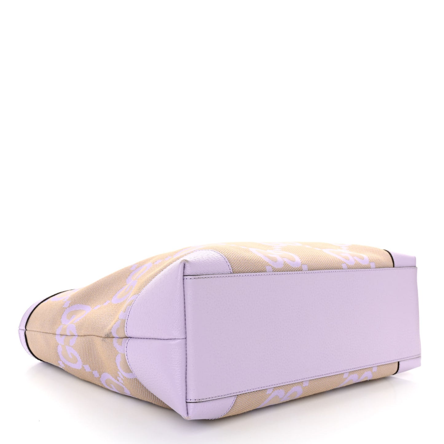 Monogram Jumbo GG Textured Dollar Calfskin Medium Ophidia Shopping Tote Beige Lapis