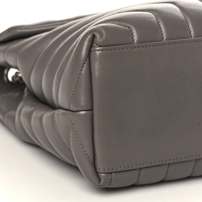 Saint Laurent Calfskin Y Quilted Monogram Medium Loulou Chain Satchel Fog 8 of 11