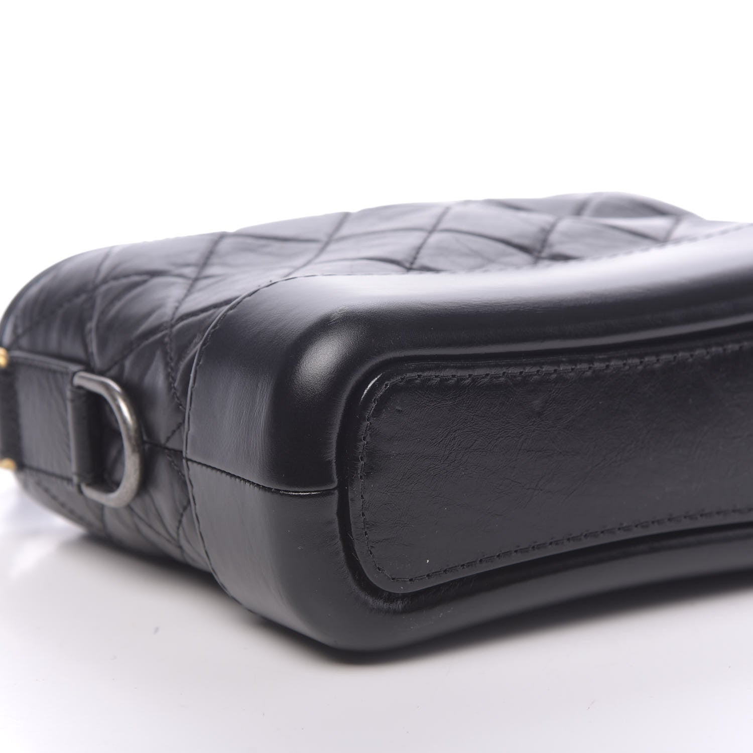 Chanel Aged Calfskin Quilted Small Gabrielle Hobo Black 9 of 11