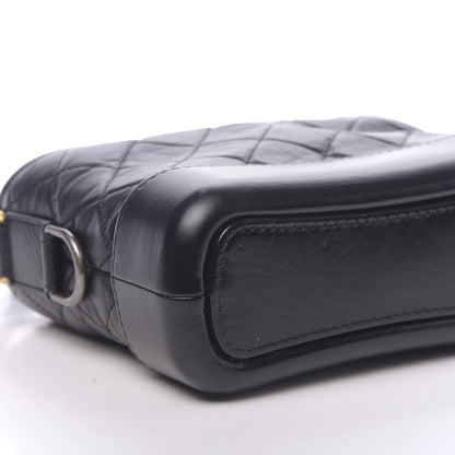 Chanel Aged Calfskin Quilted Small Gabrielle Hobo Black 9 of 11