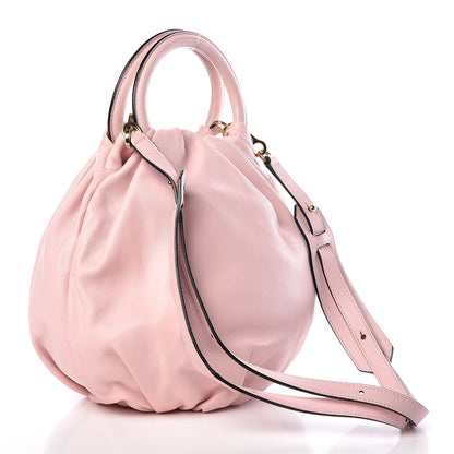 Loewe Gathered Lambskin Small Bounce Bag Pink 3 of 8