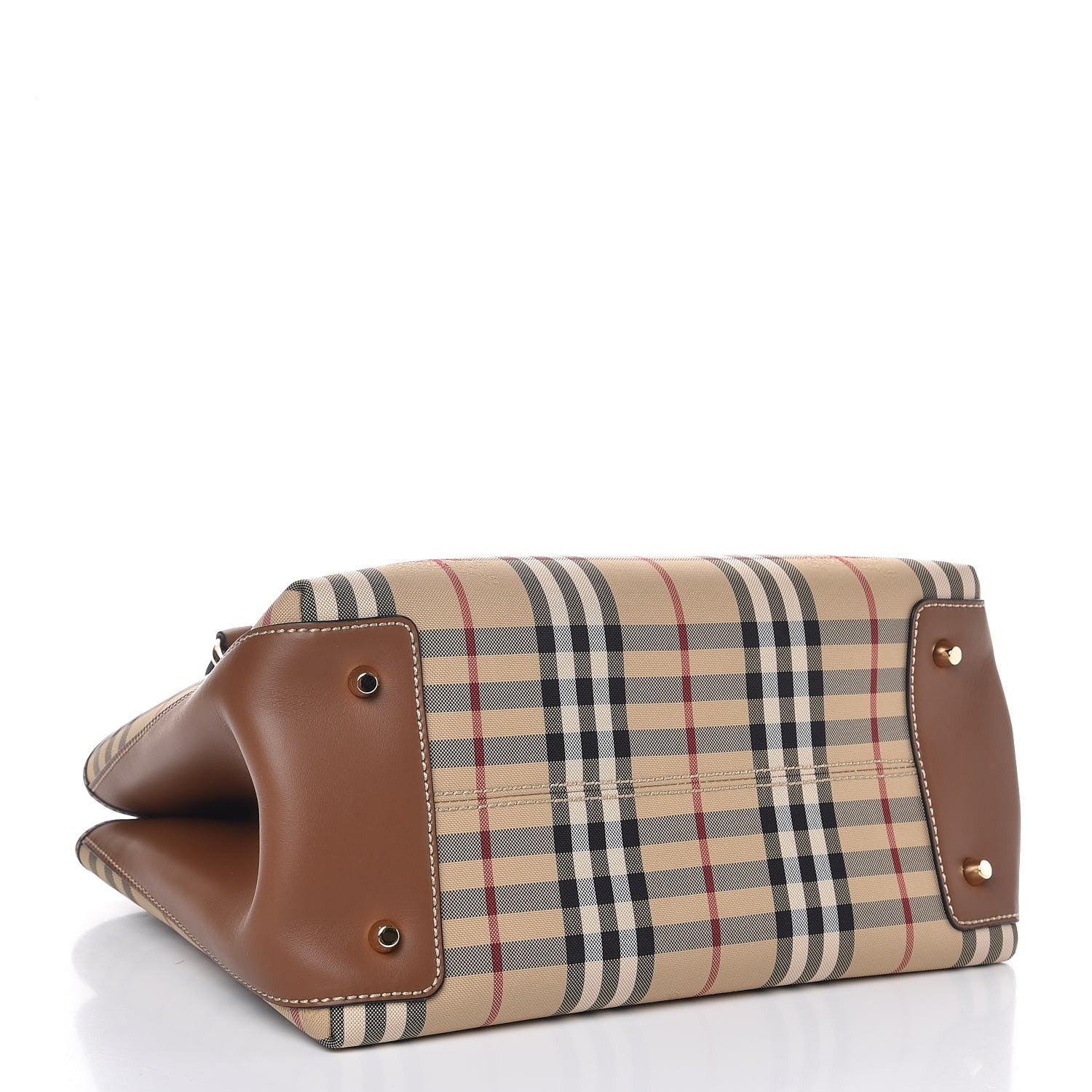 Burberry Horseferry Check Medium Ballingdon Tote Tan 5 of 8
