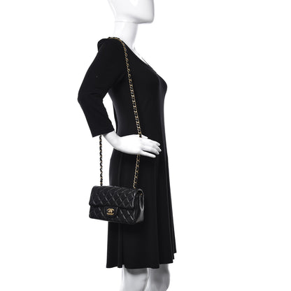Chanel Lambskin Quilted Mini Rectangular Flap Black 2 of 11