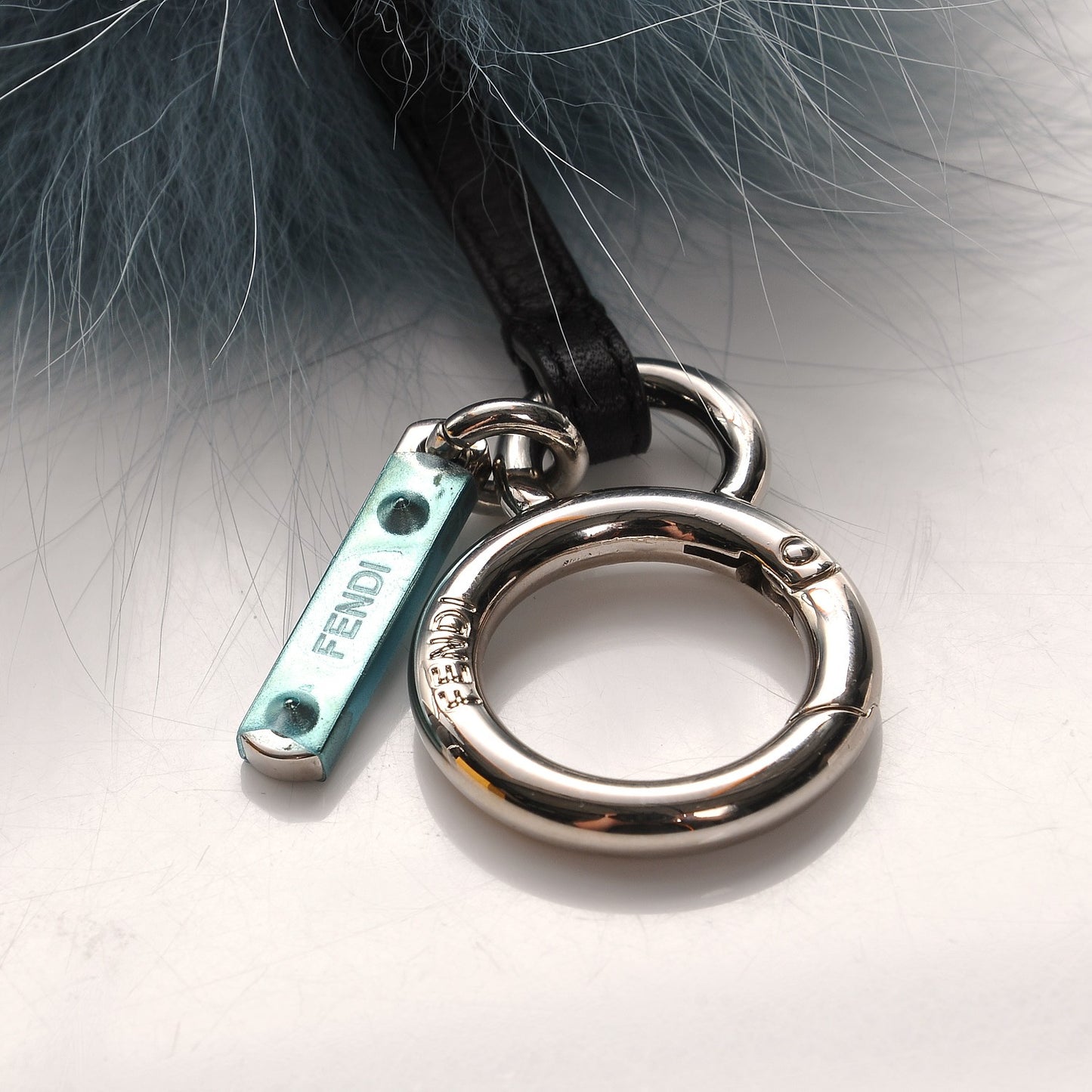 Fox Mink Rabbit Fur Vitello Flamingo Mini Monster Bag Bug Charm Lagoon Black Multicolor