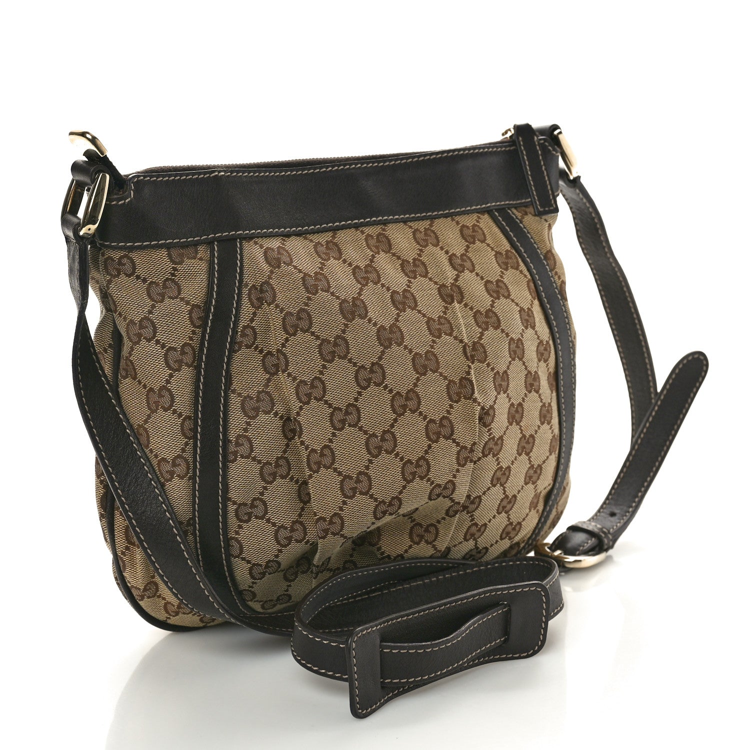 Gucci Monogram Small D Gold Ring Messenger Dark Brown 3 of 11