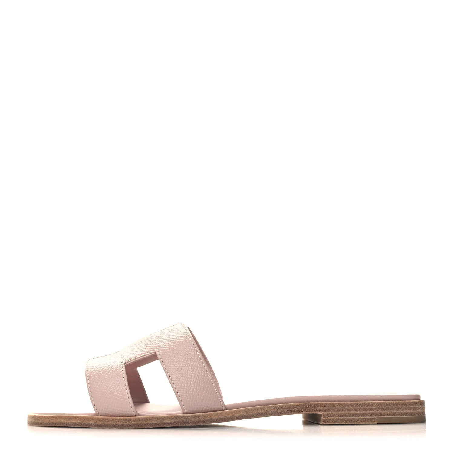 Hermes Epsom Oran Sandals 37 Rose Pale 1 of 8