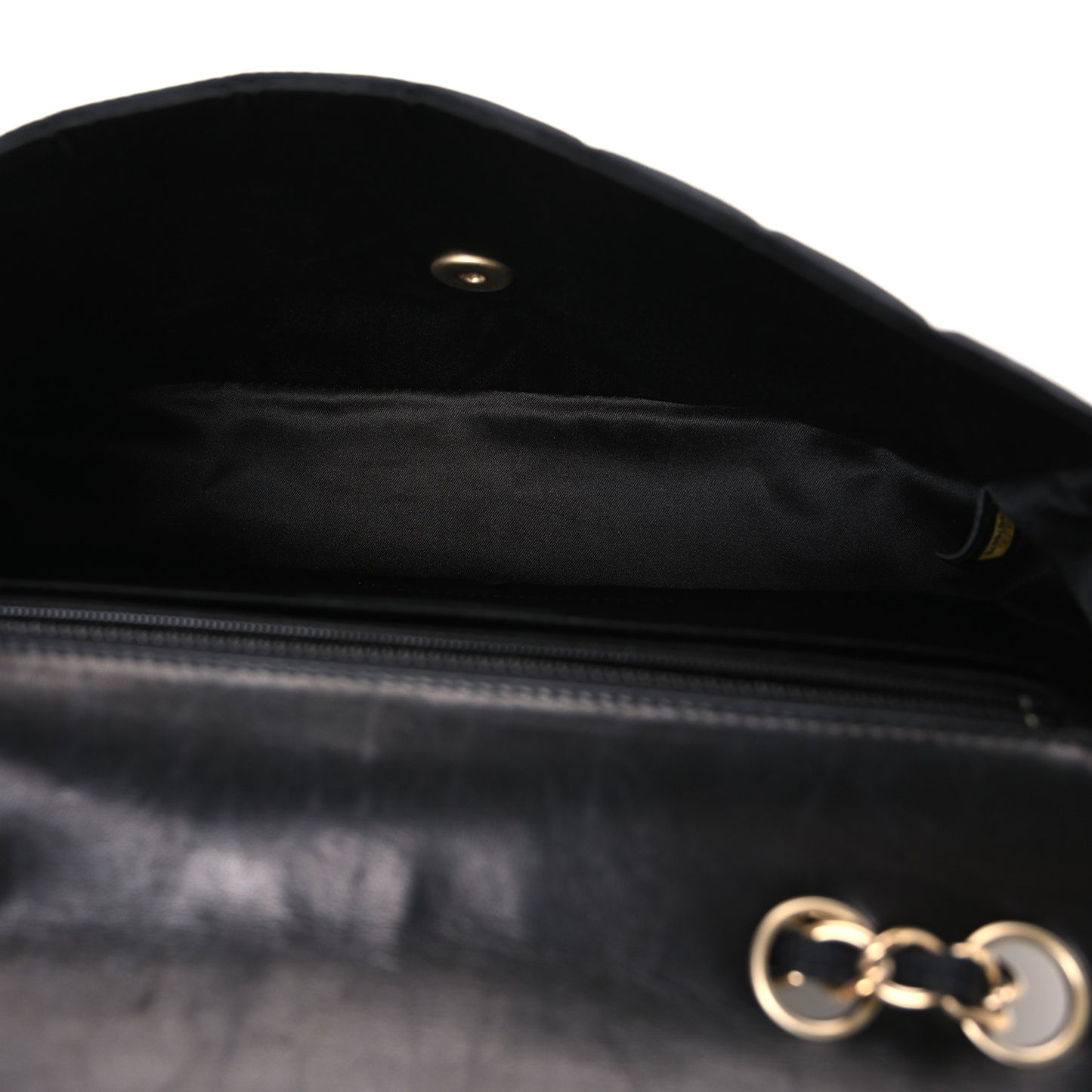 Nylon Medium Travel Flap Black