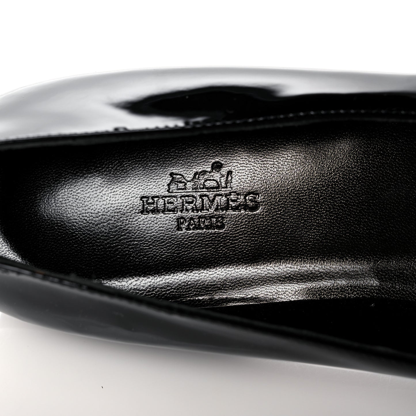 Patent Shiny Alligator Nice Ballerina Flats 38 Black