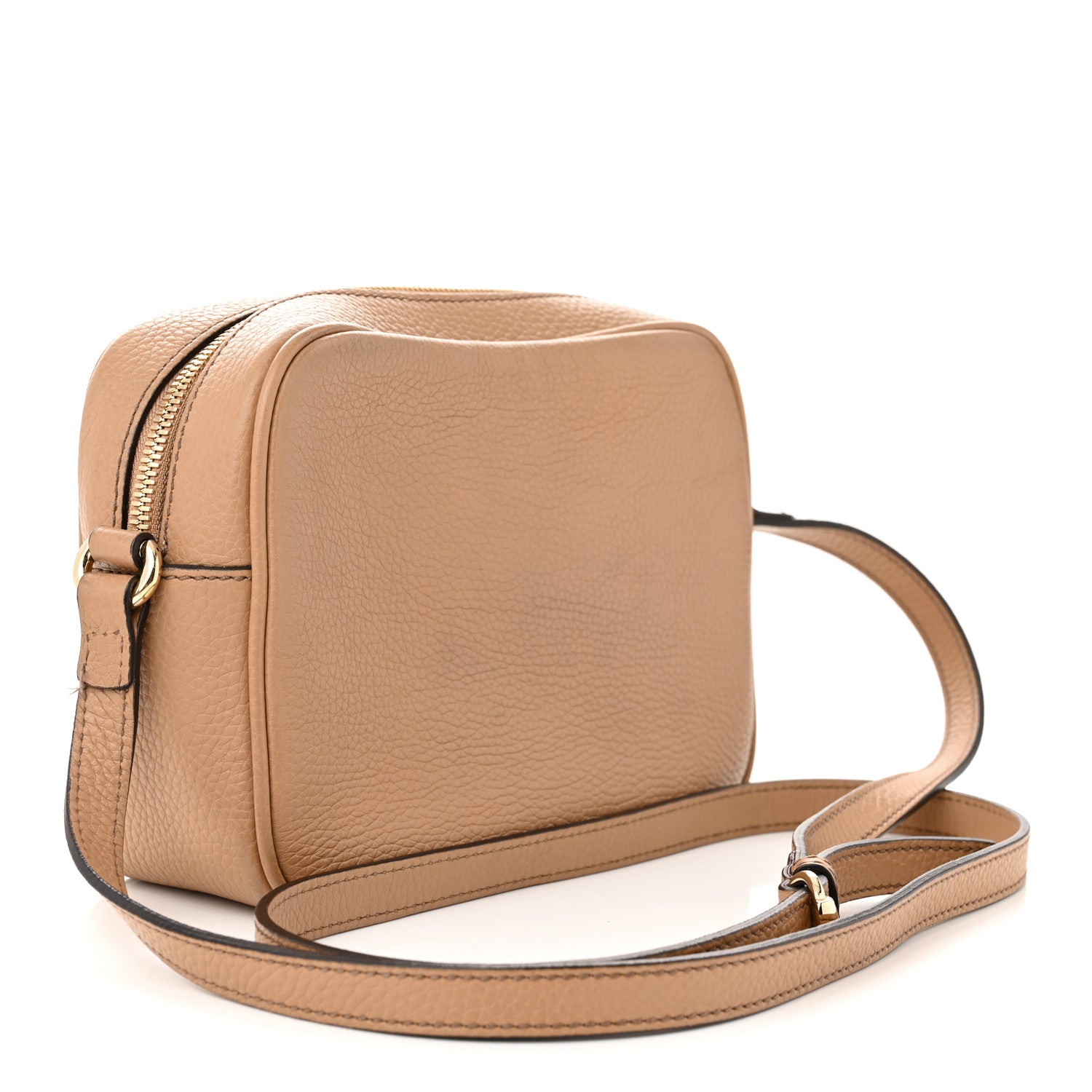 Gucci Pebbled Calfskin Small Soho Disco Bag Camelia 3 of 12