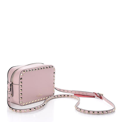 Valentino Garavani Calfskin Rockstud Camera Crossbody Bag Water Rose 3 of 8