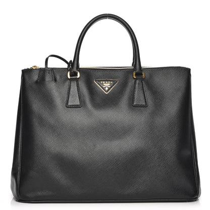 Prada Saffiano Large Galleria Double Zip Tote Black 1 of 7