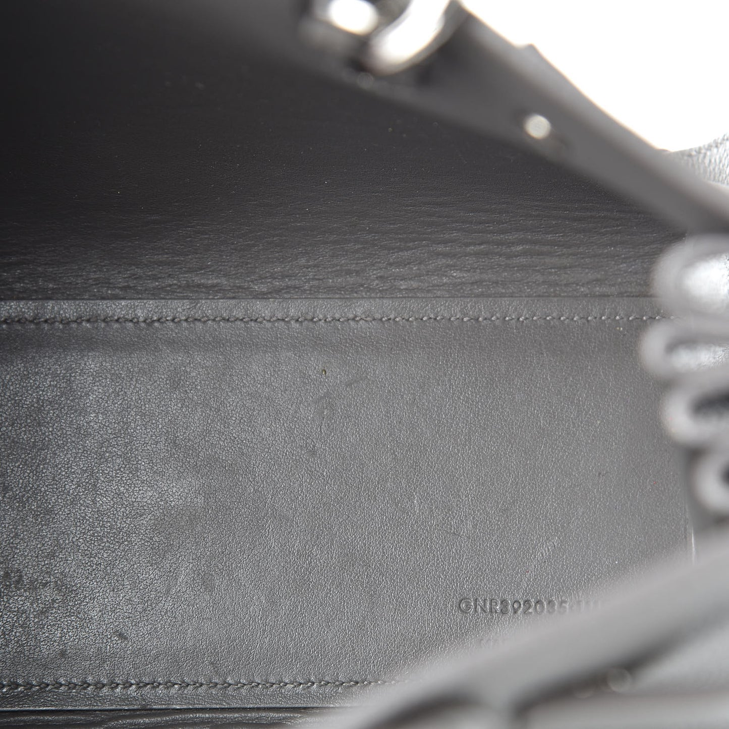 Grained Calfskin Nano Sac De Jour Fog