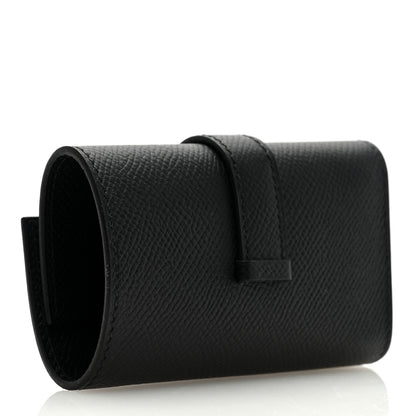 Hermes Epsom Bearn Multicles 4 Key Holder Black 3 of 6