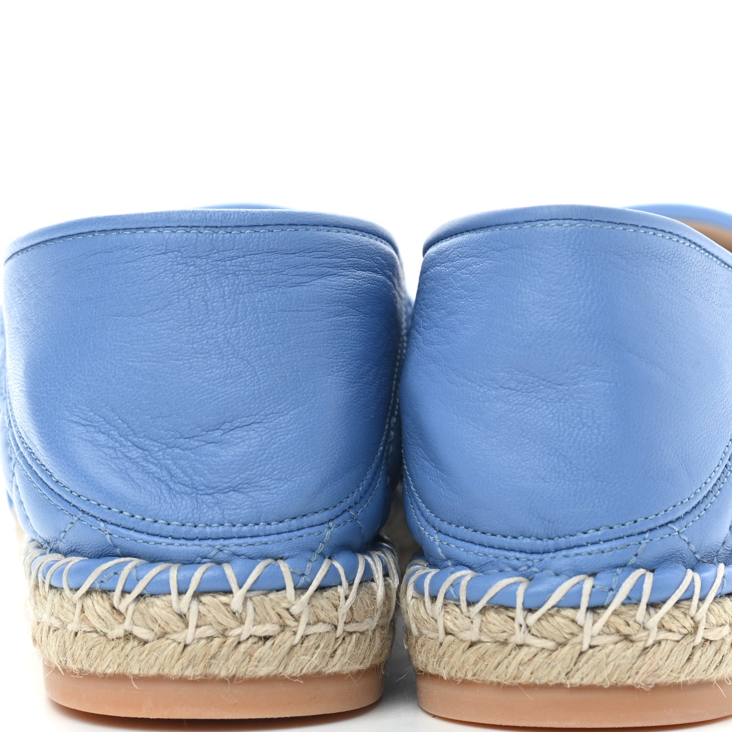 Valentino Garavani Nappa Rockstud Spike Espadrille Flats 40 Angel Natural 9 of 9