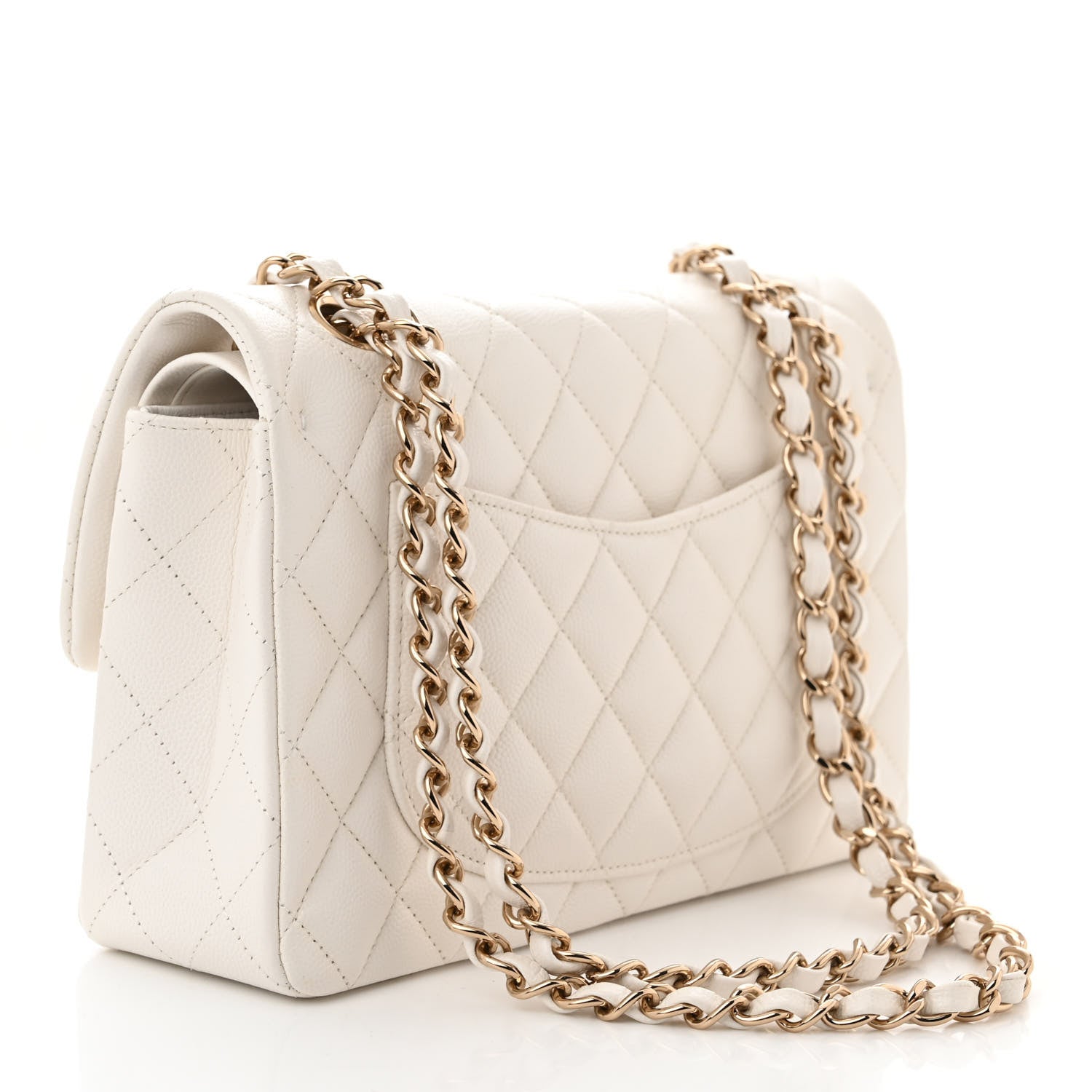Chanel Caviar Quilted Small Double Flap White 3 of 10