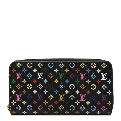 Louis Vuitton Monogram Multicolor Zippy Wallet Black Grenade 1 of 7