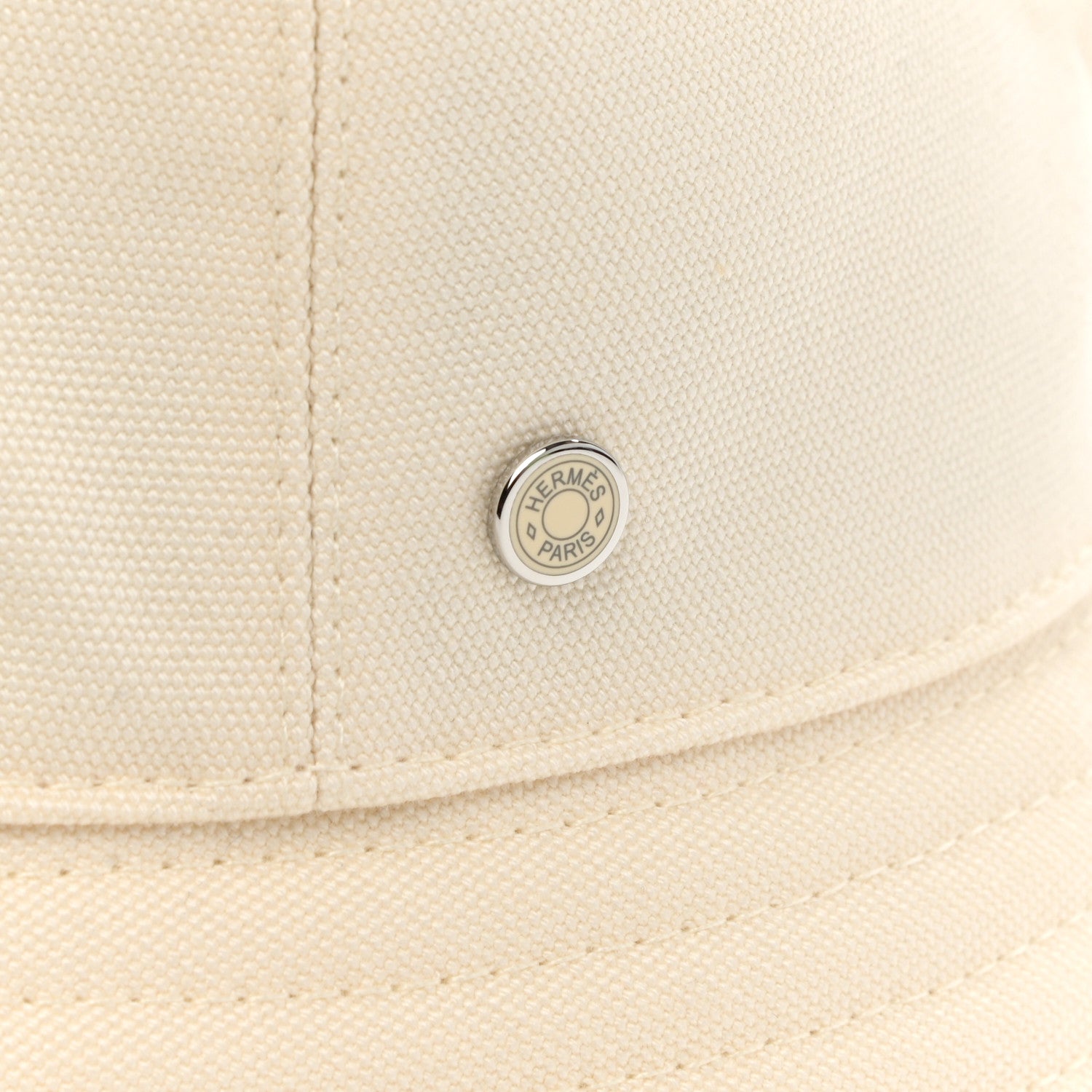 Hermes Cotton Elena Bucket Hat 59 Ecru 6 of 9