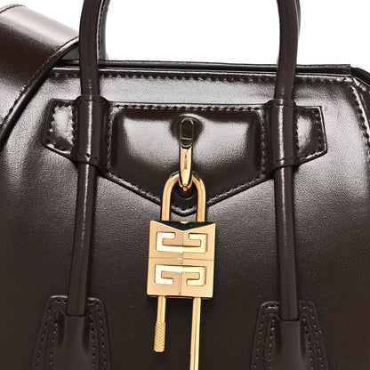 Givenchy Box Calfskin Toy Lock Antigona Shoulder Bag Ebony Brown 7 of 9