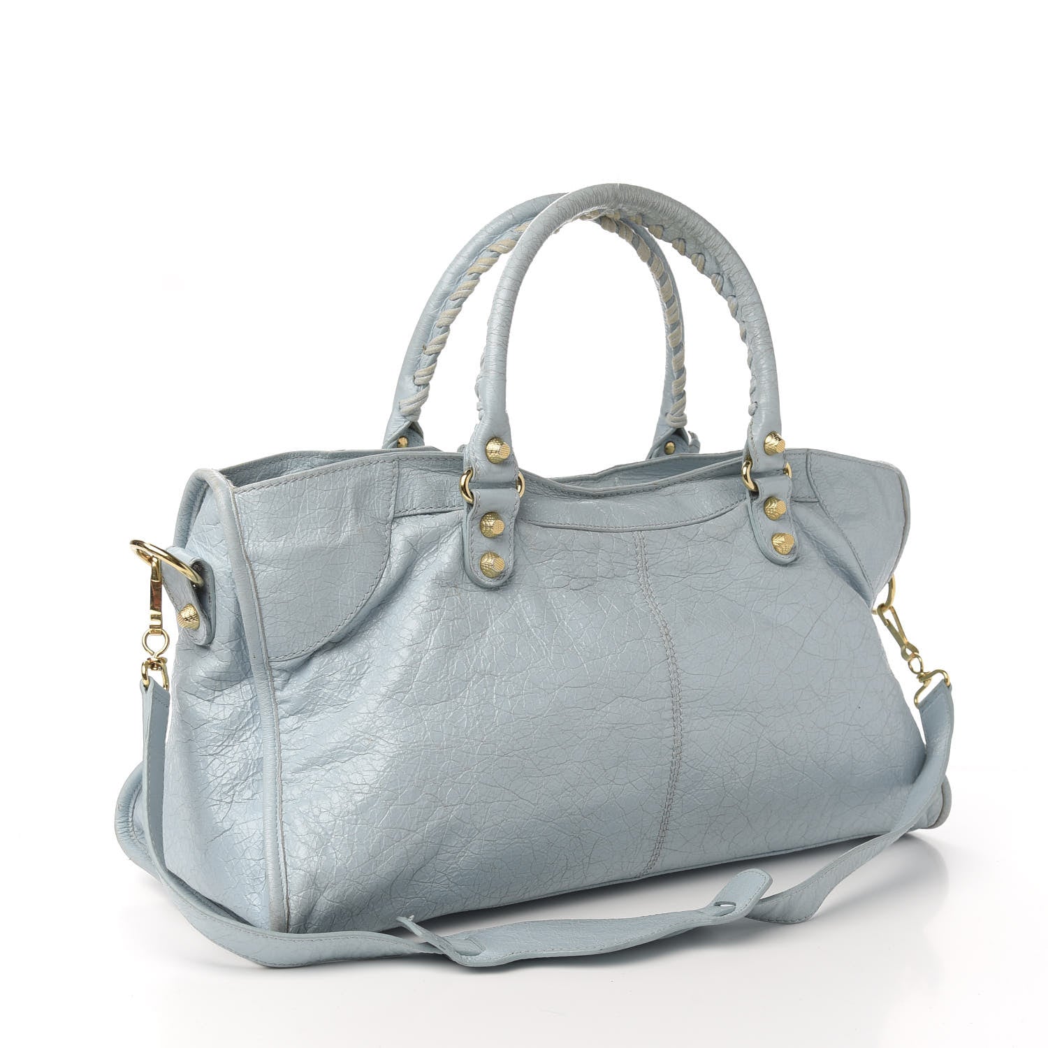 Balenciaga Agneau Giant 12 Gold Hardware Part Time Bleu Dragee 2 of 12