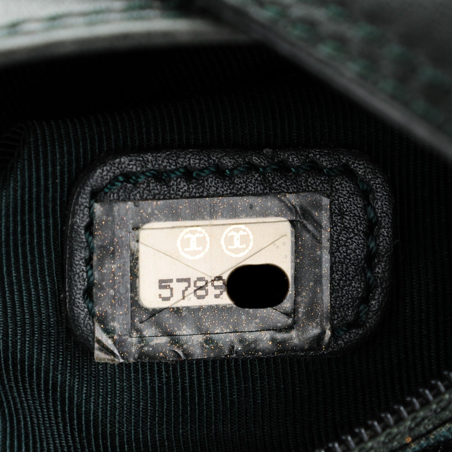 Lambskin Shoulder Bag Dark Green