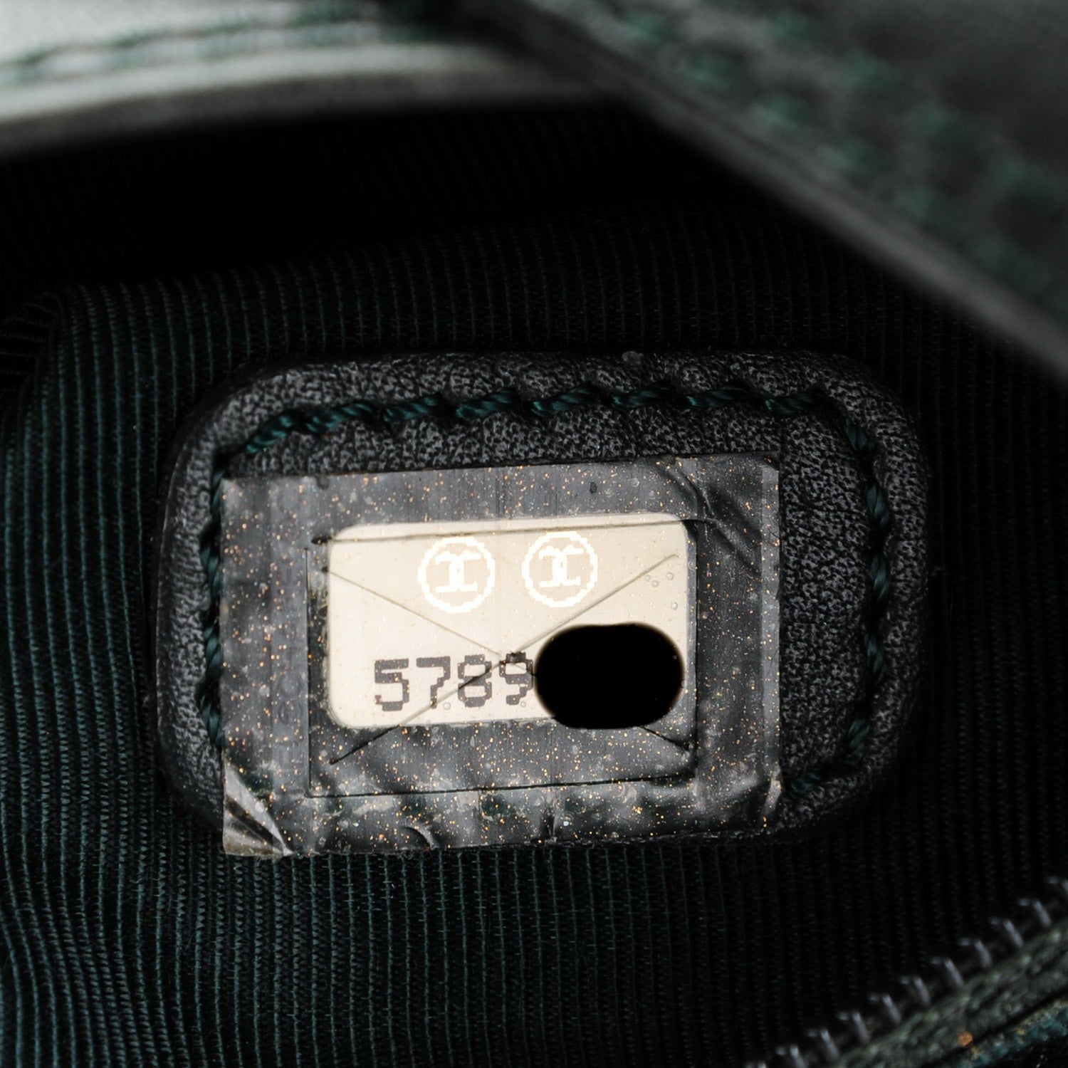 Chanel Lambskin Shoulder Bag Dark Green 6 of 7
