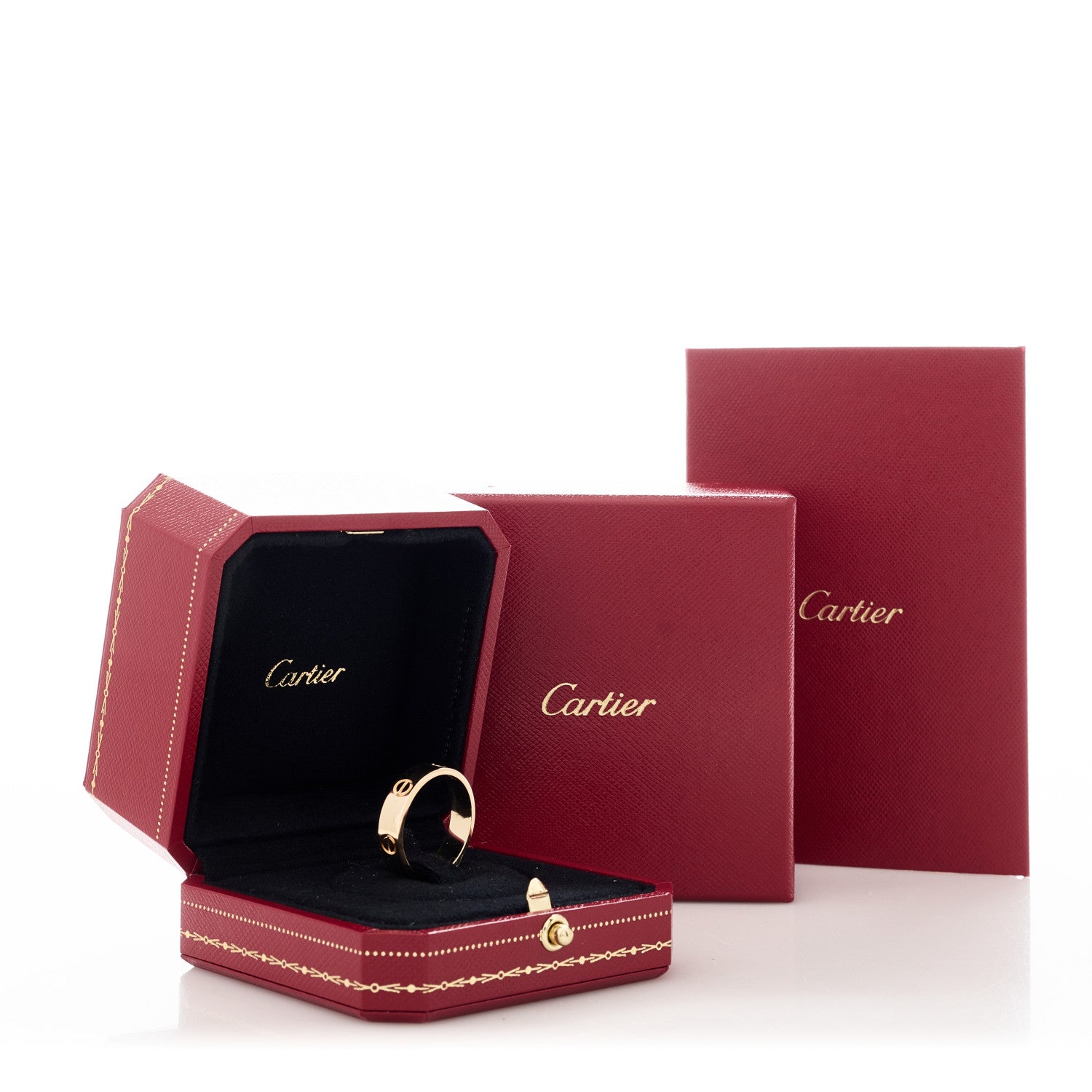 Cartier 18K Yellow Gold 5.5mm LOVE Ring 61 9.5 5 of 5