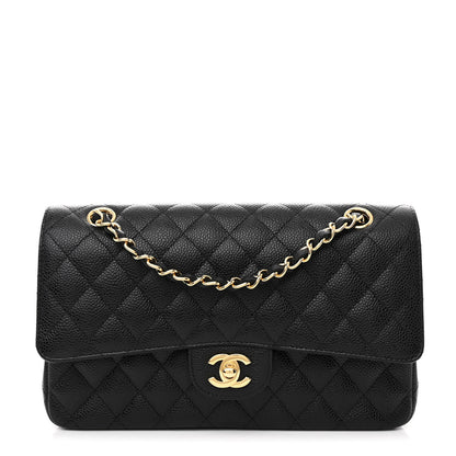 Chanel Caviar Quilted Medium Double Flap Black 1 of 12