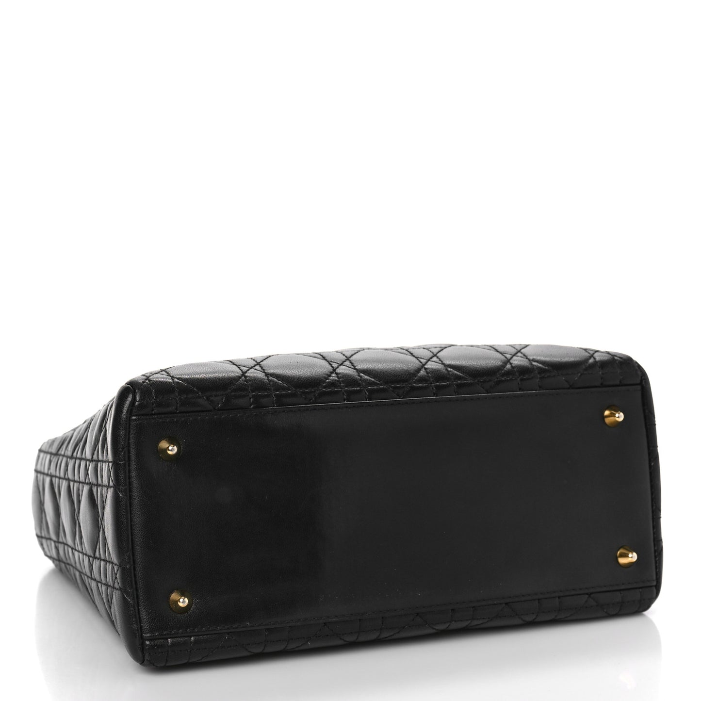 Lambskin Cannage Medium Lady Dior Black