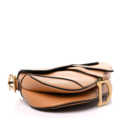 Christian Dior Grained Calfskin Saddle Bag Camello 4 of 9