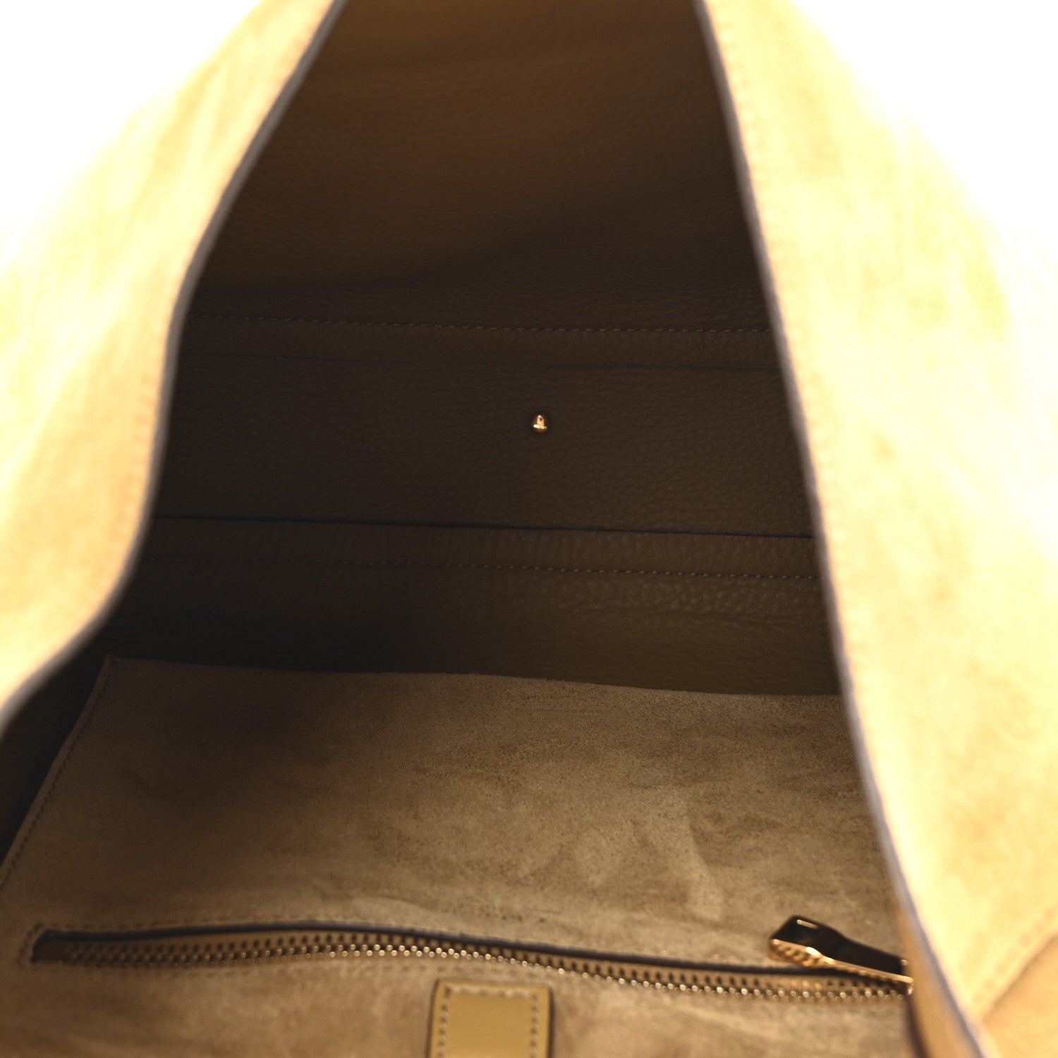 Chloe Suede Calfskin Small Marcie Hobo Bag Gold Khaki 5 of 9