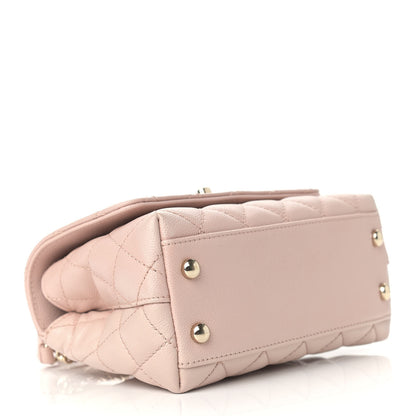 Chanel Caviar Quilted Extra Mini Coco Handle Flap Light Pink 3 of 8