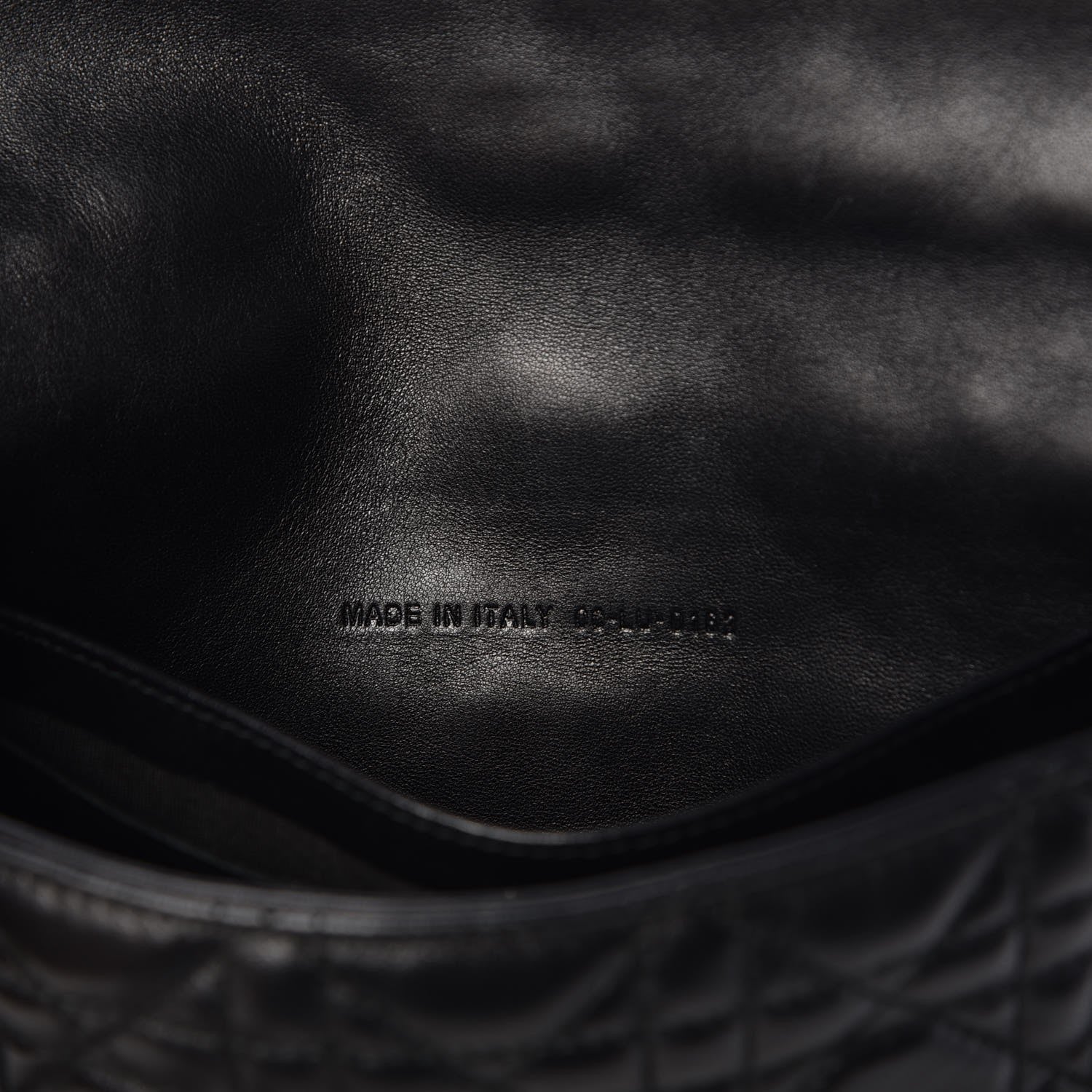 Christian Dior Lambskin Cannage New Lock Pouch Black 6 of 7