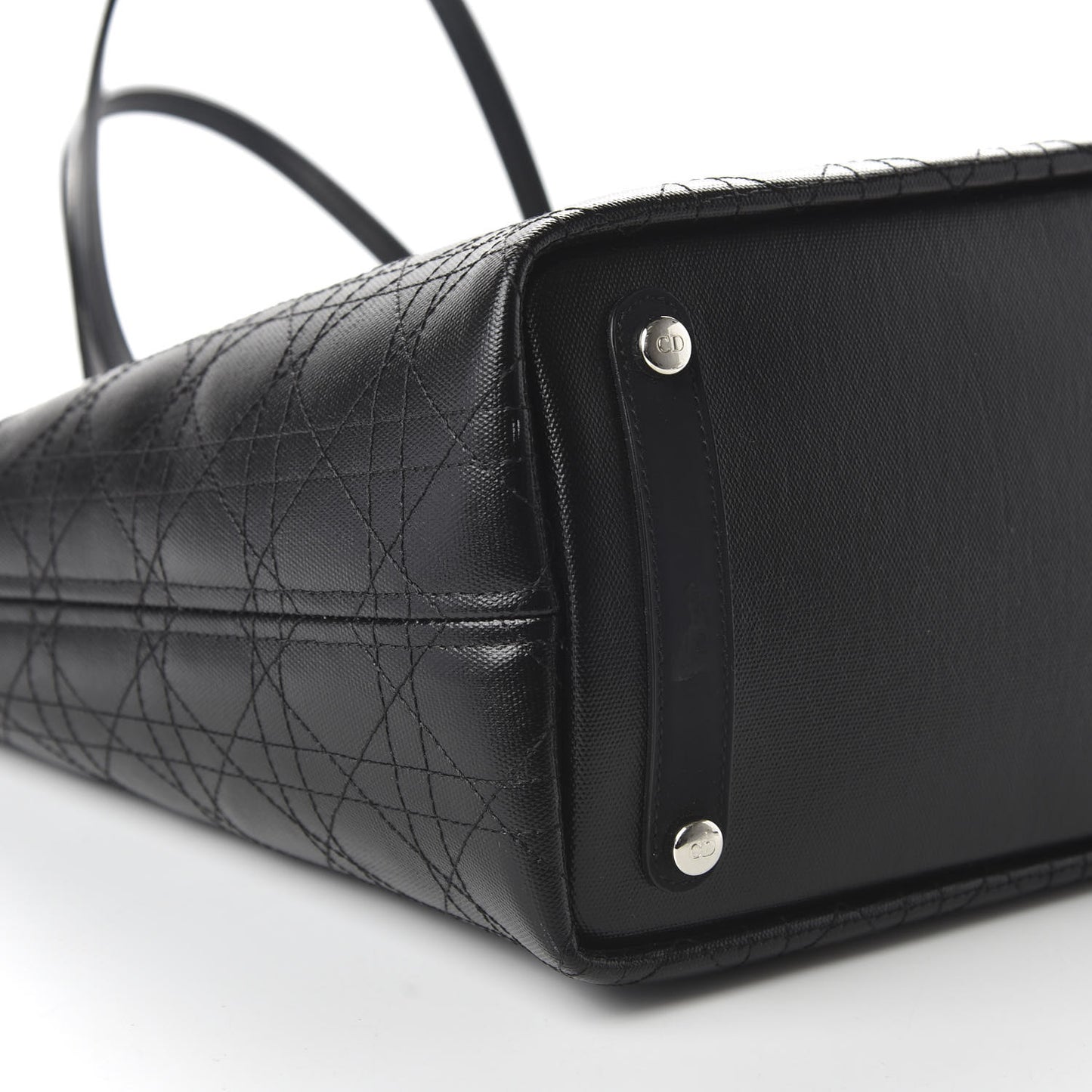 Coated Canvas Cannage Black