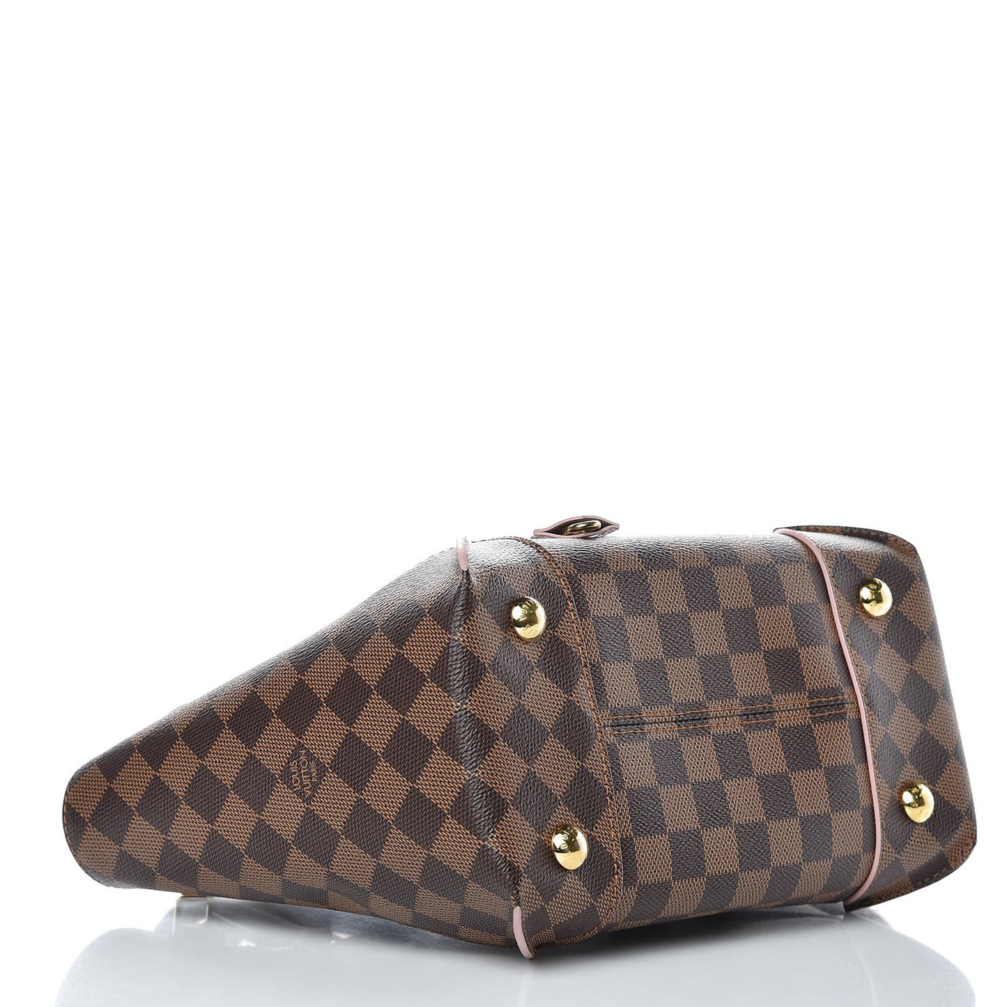 Damier Ebene Caissa Tote PM Rose Ballerine