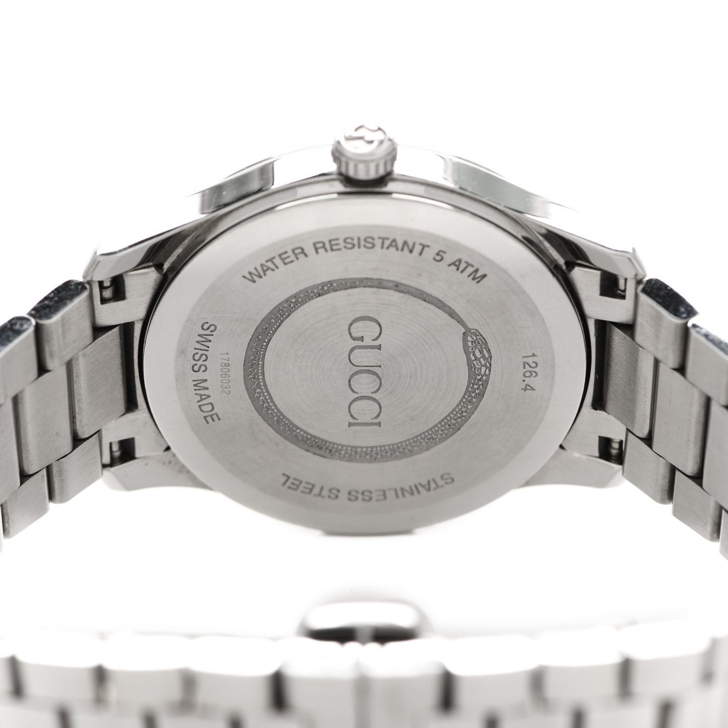Stainless Steel 38mm G-Timeless Tiger Quartz Watch Black