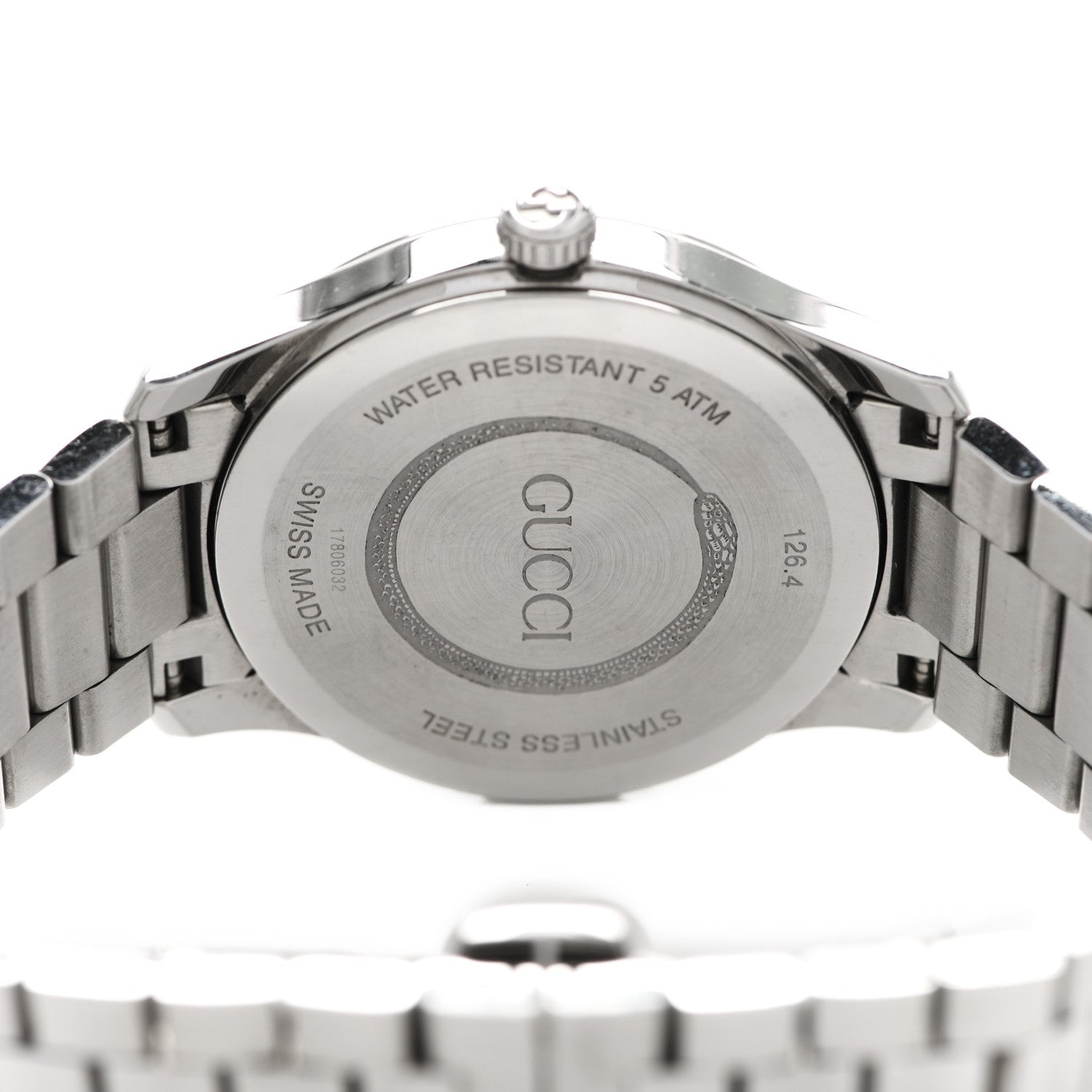 Gucci Stainless Steel 38mm G-Timeless Tiger Quartz Watch Black 4 of 6