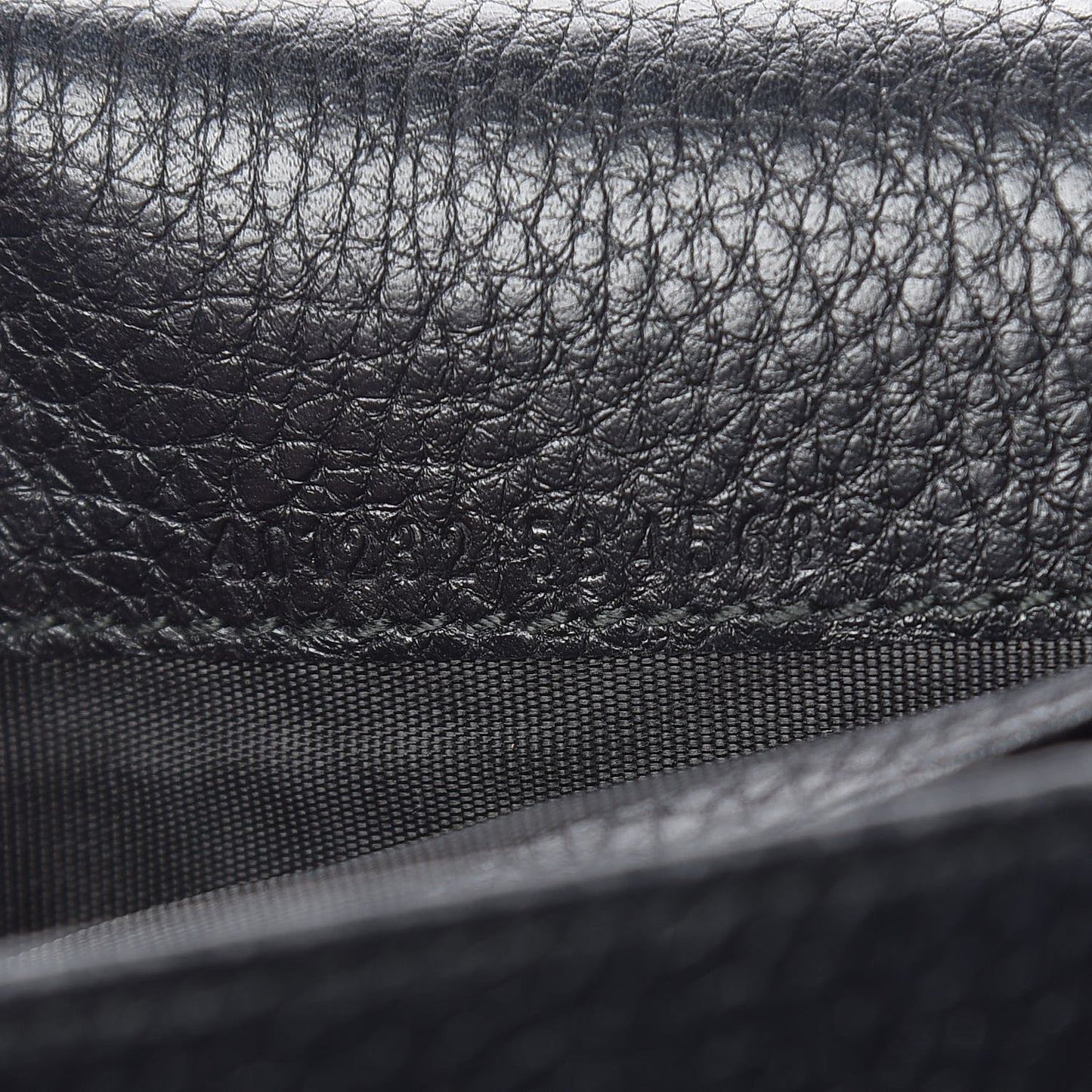 Calfskin GG Marmont Chain Wallet Black