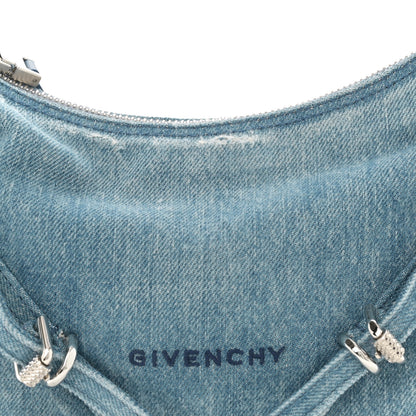 Givenchy Washed Denim Mini Voyou Boyfriend Party Bag Medium Blue 8 of 10