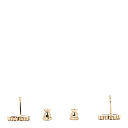 Christian Dior Strass Crystal CD Earrings Gold 3 of 4