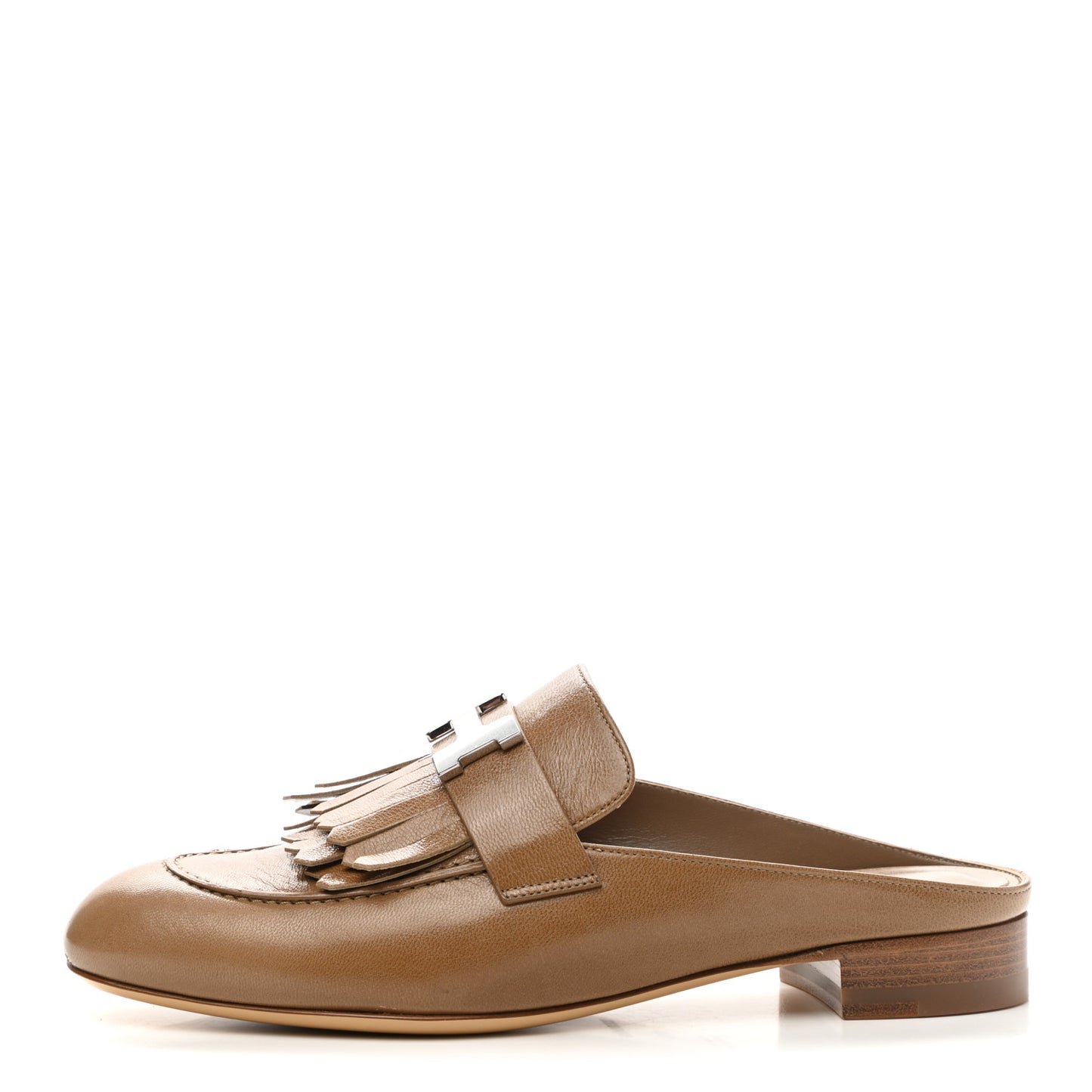 Goatskin Rivoli Mules 37.5 Havane