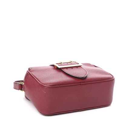 Burberry Soft Grain Calfskin Small Buckle Zip Bag Parade Red 4 of 16