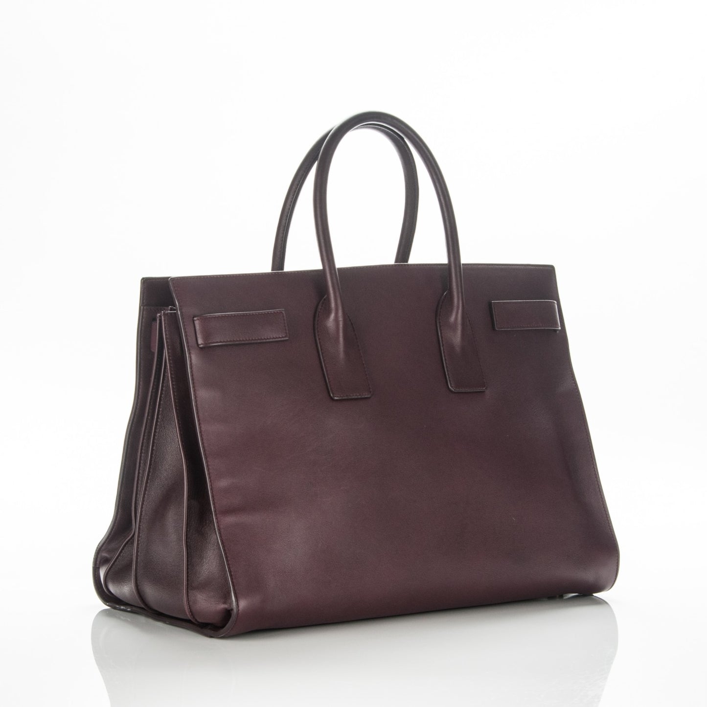 Calfskin Large Sac De Jour Carryall Bordeaux