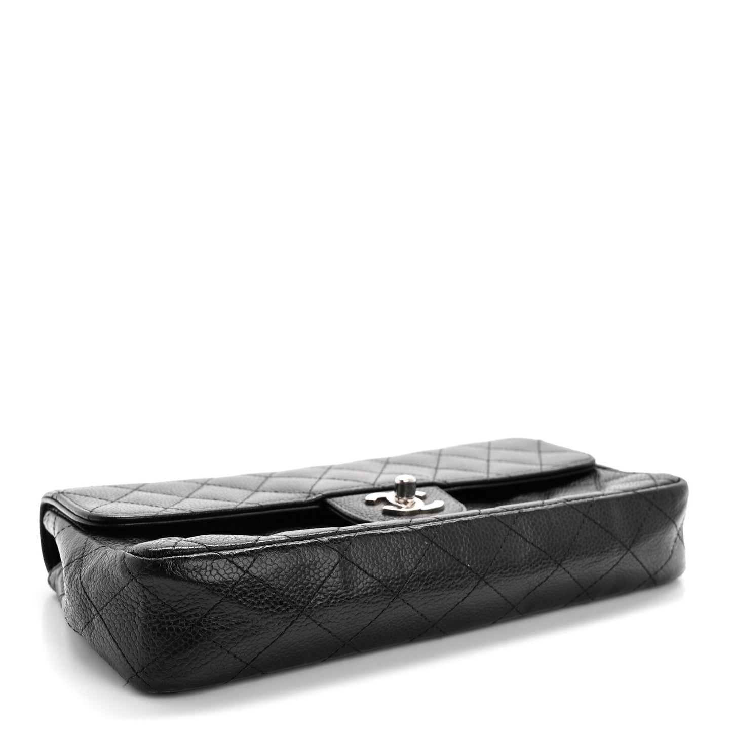 Caviar Quilted East West Flap Black
