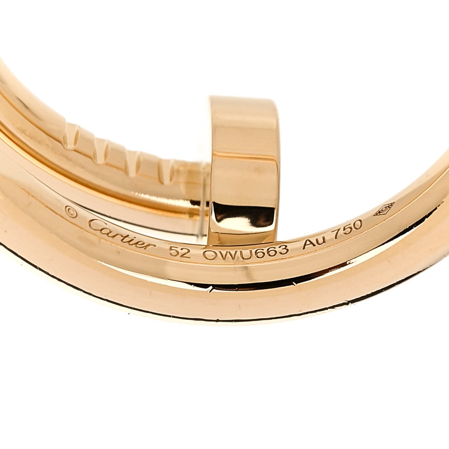 18K Yellow Gold Juste Un Clou Ring 52 6