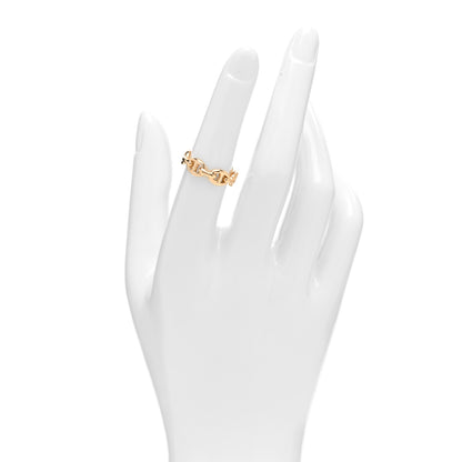 Hermes 18K Rose Gold PM Chaine D'Ancre Enchainee Ring 52 6 2 of 5