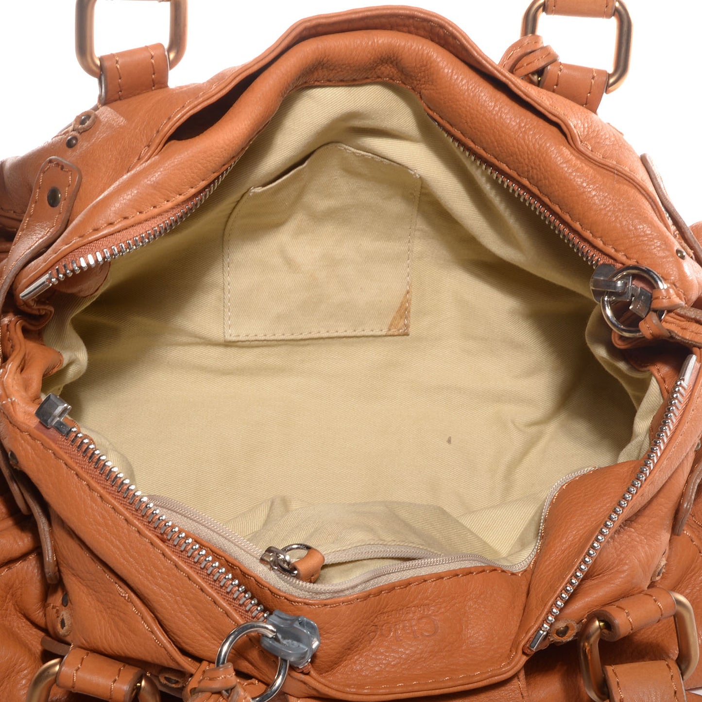 Leather Medium Paddington Satchel Tan
