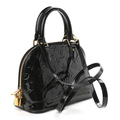 Louis Vuitton Vernis Alma BB Black 2 of 9