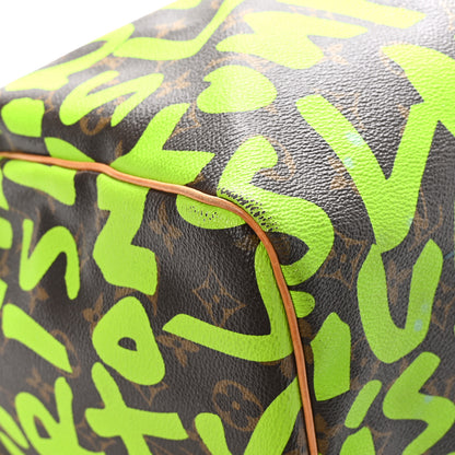 Louis Vuitton Monogram Graffiti Keepall 50 Green 8 of 11
