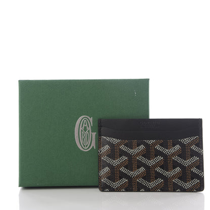 Goyard Goyardine Saint Sulpice Card Holder Black 7 of 7